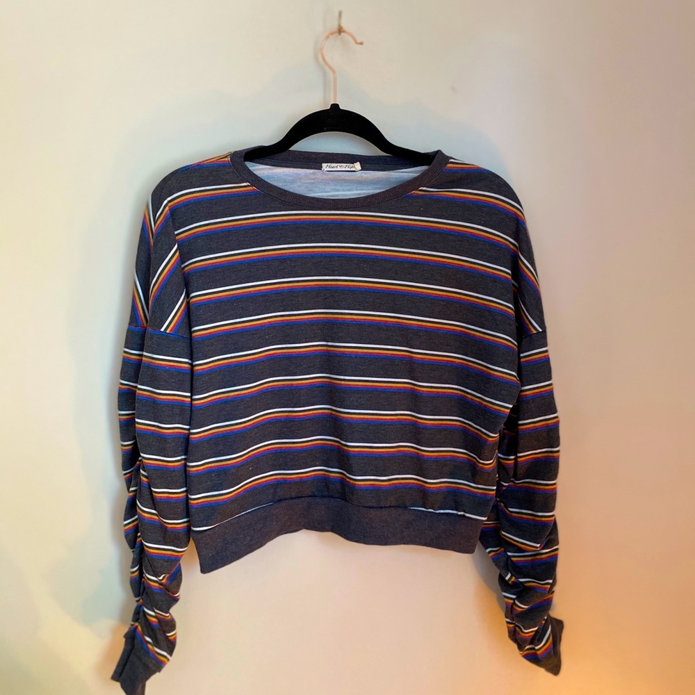 Cute Rainbow Cropped Sweatshirt
